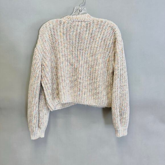 BB Dakota Golden Hour Confetti Cardigan Size Small Semi Cropped - Picture 12 of 15